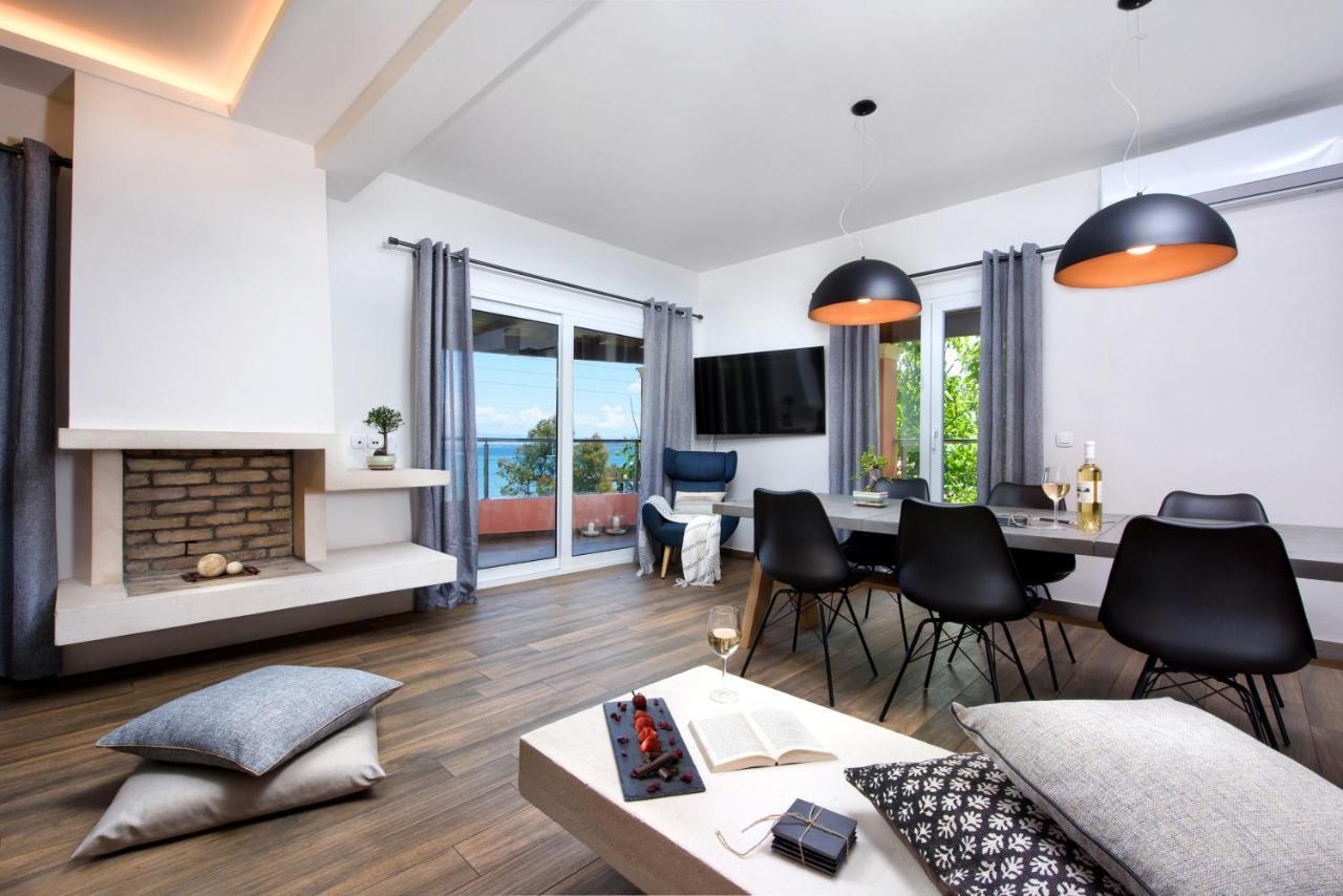 Corfu Seaview Maisonette - Sopra Il Mare Petriti  Bagian luar foto